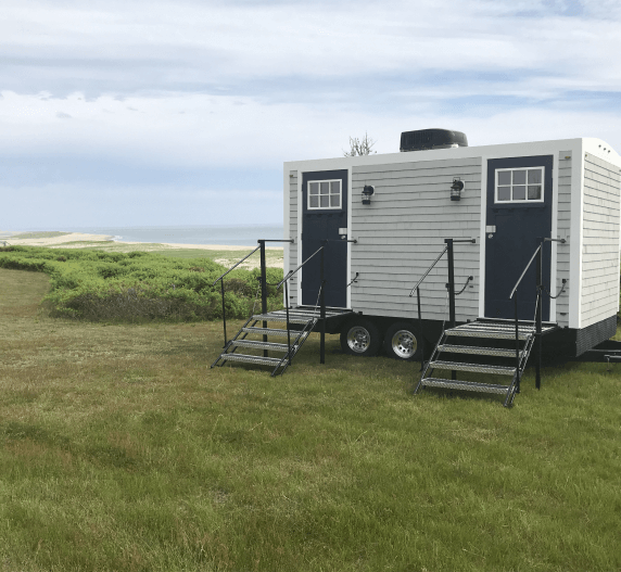 The Monomoy Luxury Restroom Trailers in Cape Cod.